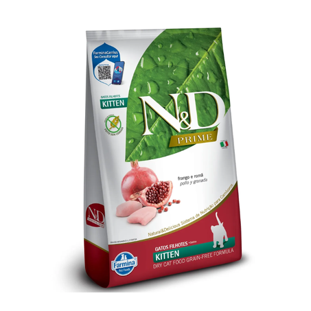 Ração N&D Prime Gatos Filhotes Frango e Romã 400 g