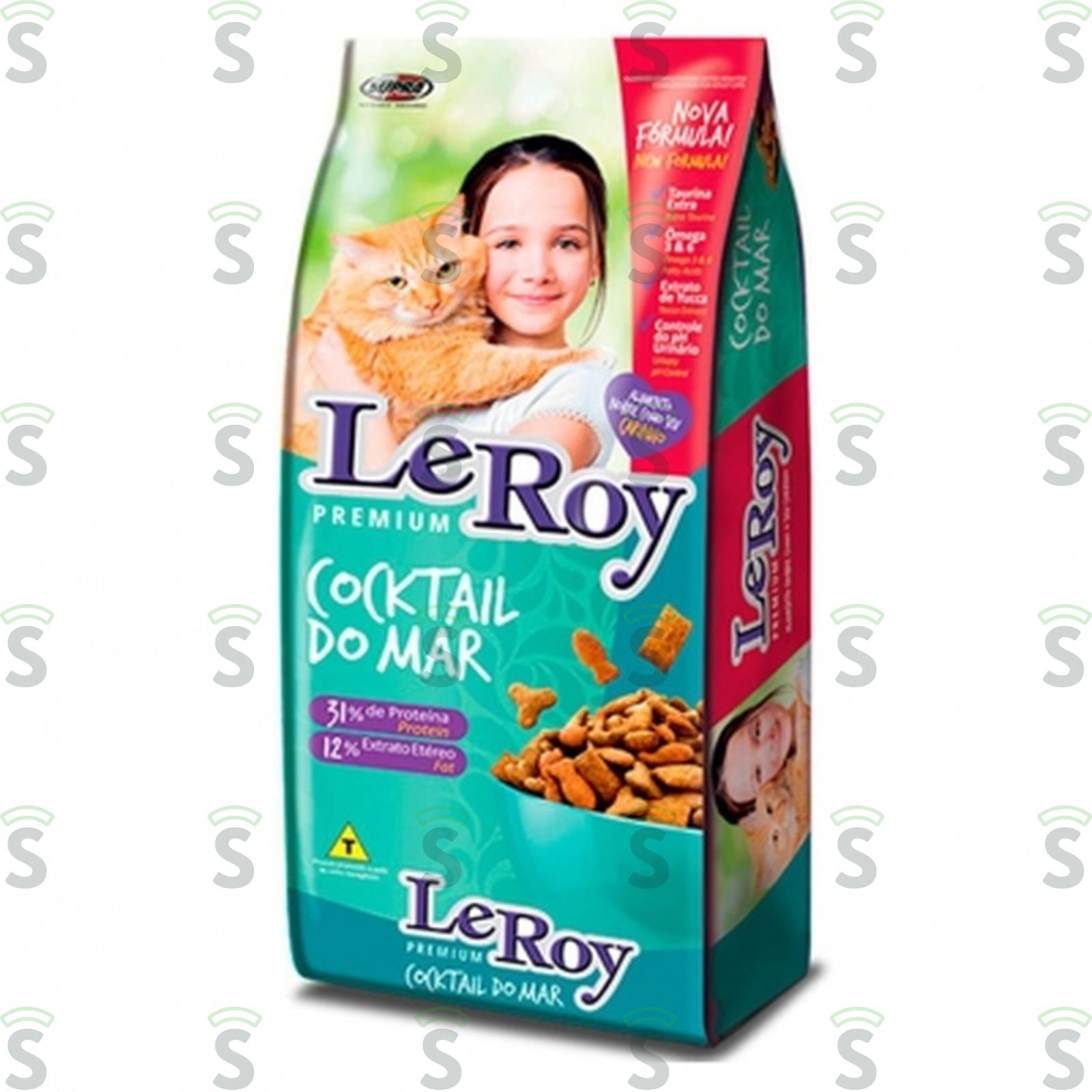Ração Para Gatos Leroy Cock Mar Embalagem 500G