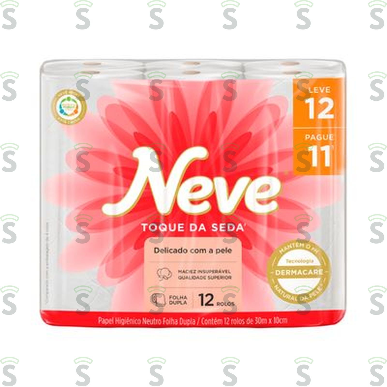 Neve-papel higienico fl dupla 30mts c/12