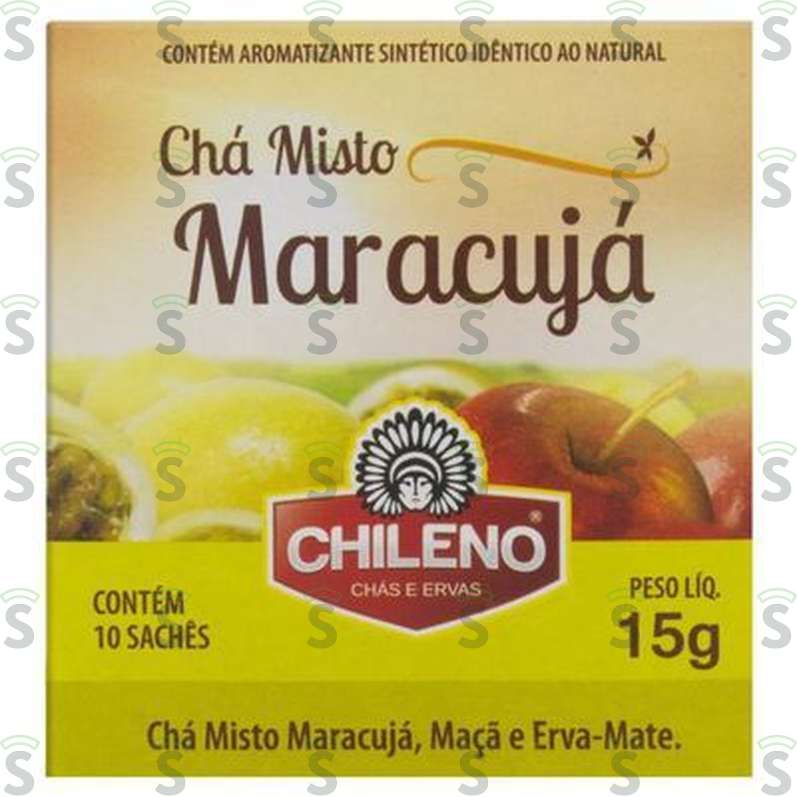 Chá Misto Chileno Maracujá Caixa com 10un - 15gr