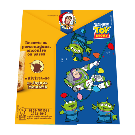 Chocotone Bauducco Com Gotas De Chocolate Toy Story Caixa 110g 
  360-3
