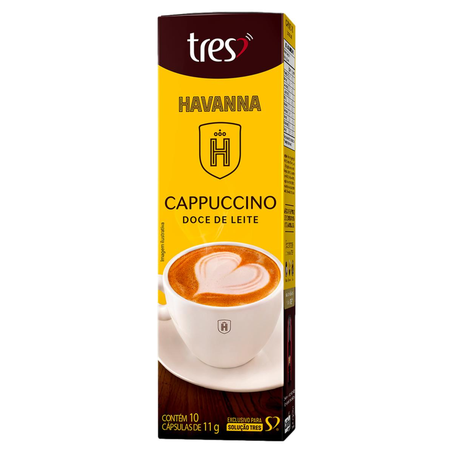 Cápsula Tres 11g - Havanna - Cappuccino com Doce de Leite