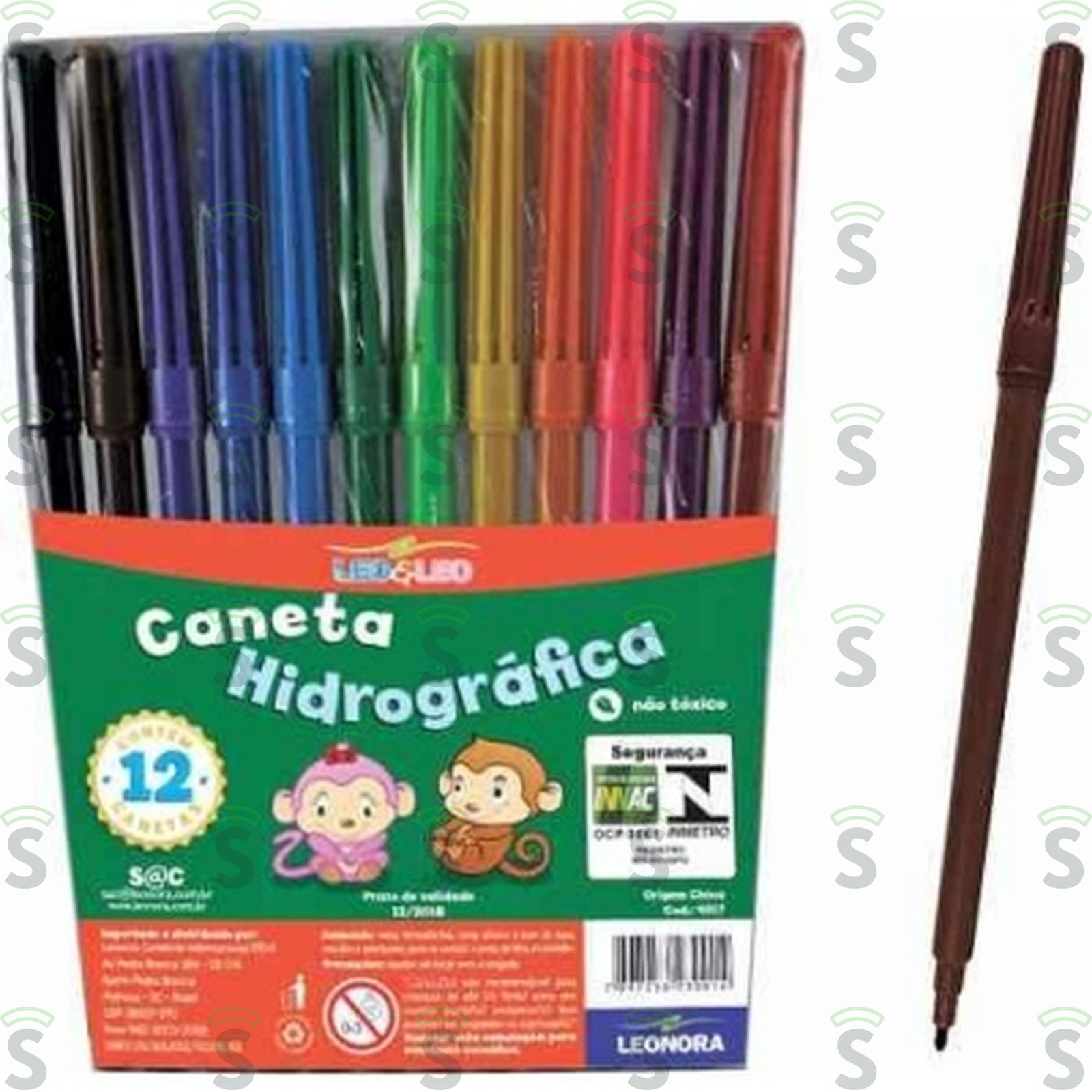 Caneta Hidrografica Grande Leo E Leo Embalagem 12UN