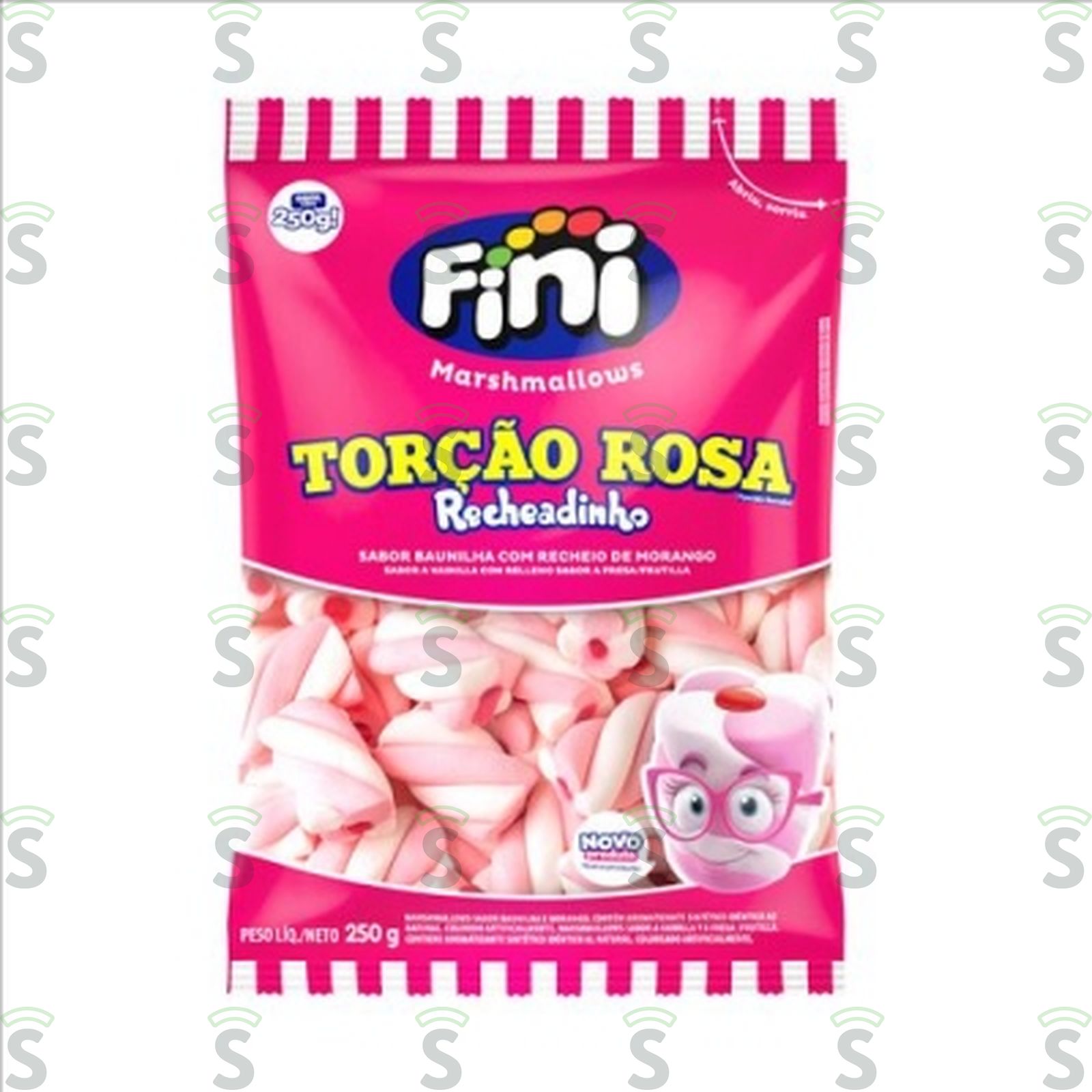 Fini-marshmallows 250g rosa branco