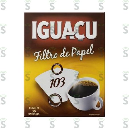  Filtro de Papel Iguaçu 103 Embalagem 30un