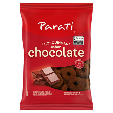 Biscoito Rosca Parati 250g - Chocolate