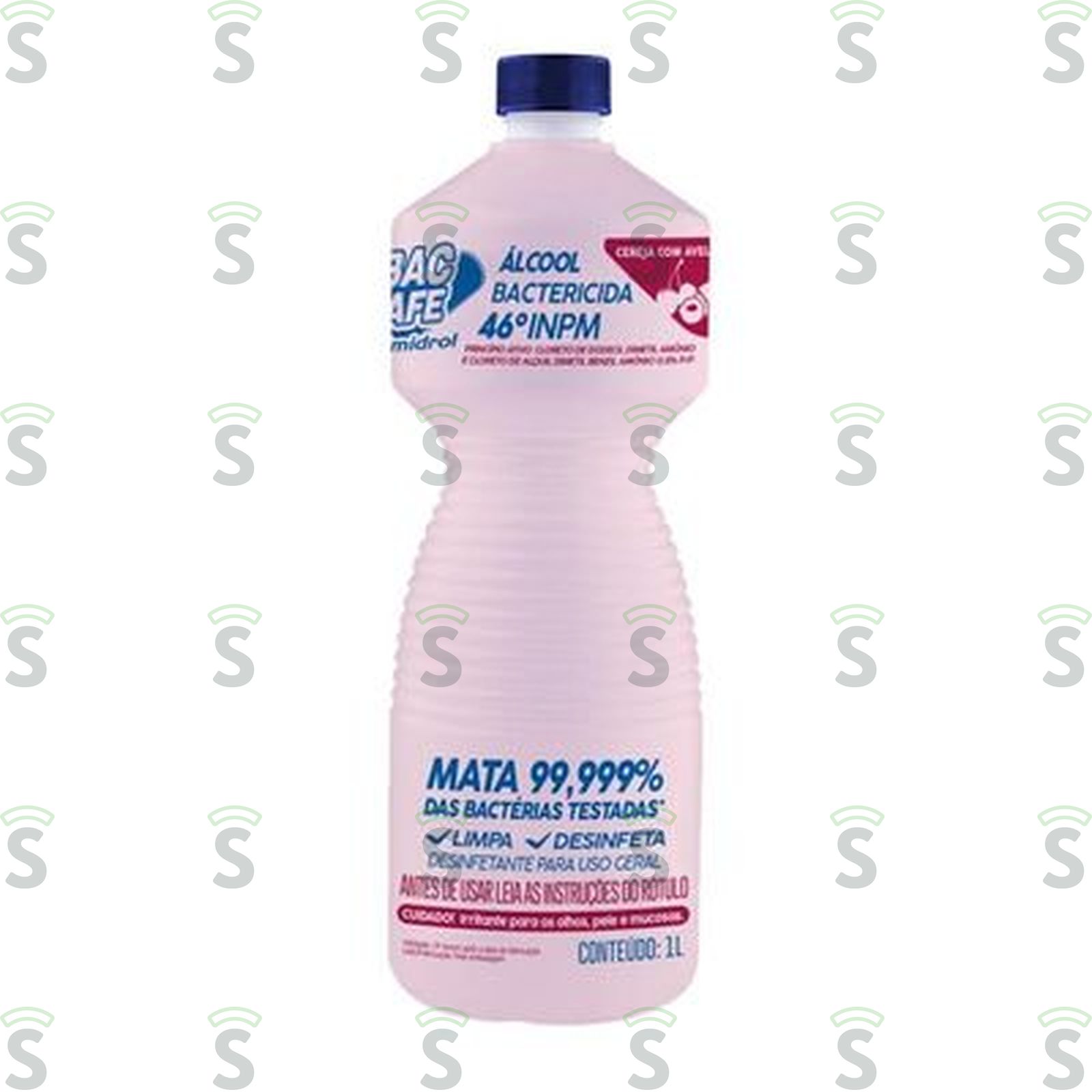 Álcool Bactericida Quimidrol 46º INPM Cereja com Avelã Garrafa 1lt