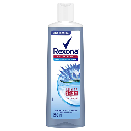 Sabonete Líquido Rexona 250ml - Antibacterial -  Limpeza Profunda