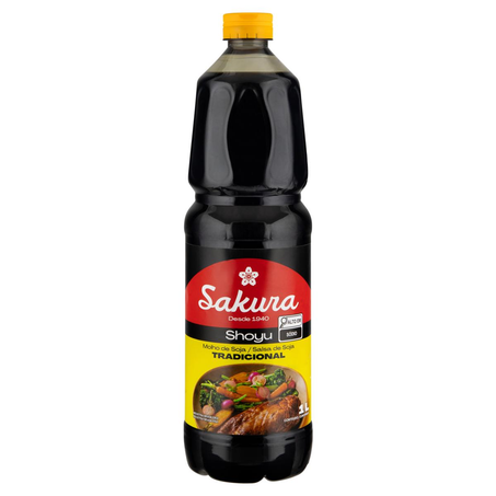 Molho Shoyu Sakura 1 Litro - Tradicional