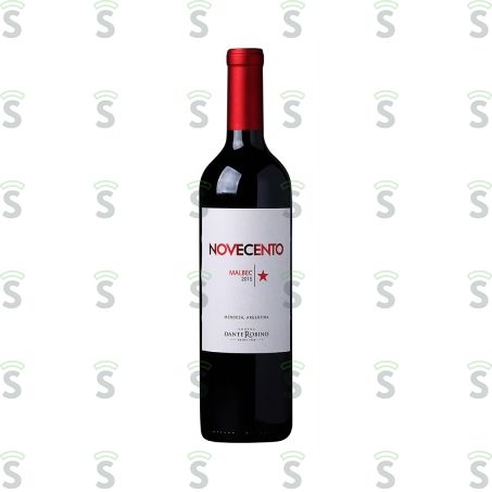  Vinho Argentino Tinto Seco Novecento Malbec Mendoza Garrafa 750ml