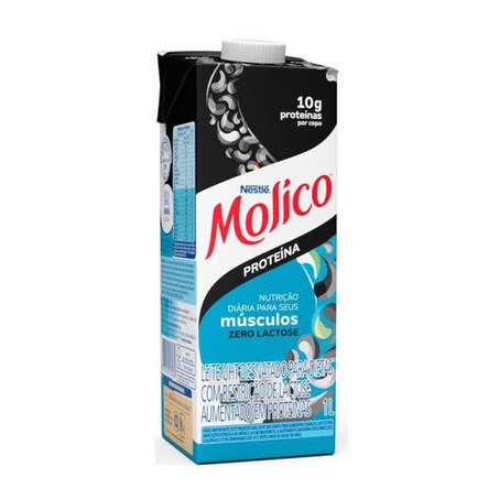 LEITE LONGA VIDA MOLICO ZERO LACTOSE DESNATADO + PRO 1L