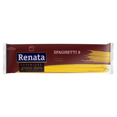 Massa Grano Duro Renata 500g - Spaghetti N. 8