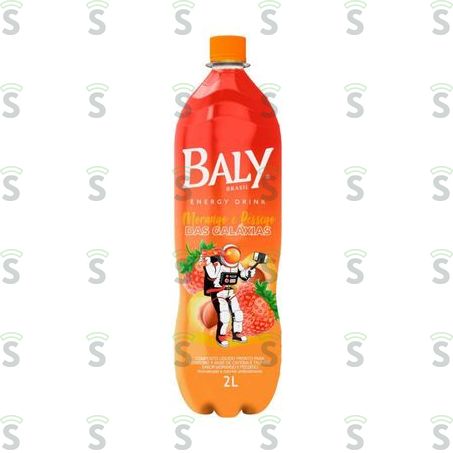  Energético Baly Morango e Pêssego Das Galáxias Garrafa 2lt