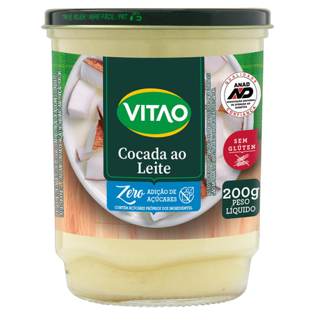 Cocada Vitao 200g - Zero - Ao Leite