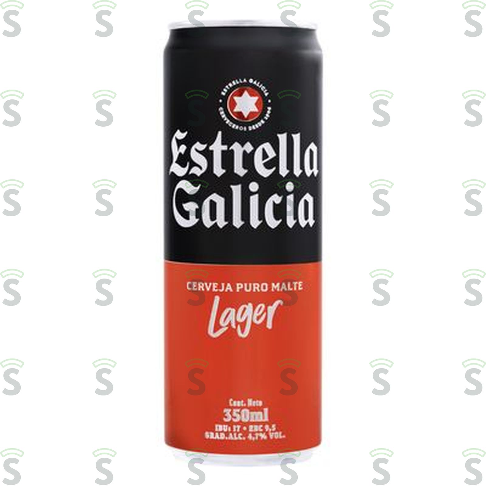 Cerveja Lager Estrella Galicia Puro Malte Lata 350ml