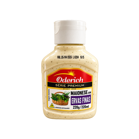 Maionese oderich 220gr ervas finas