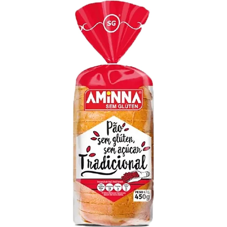 Pão Aminna 400g - Zero Açúcar - Tradicional