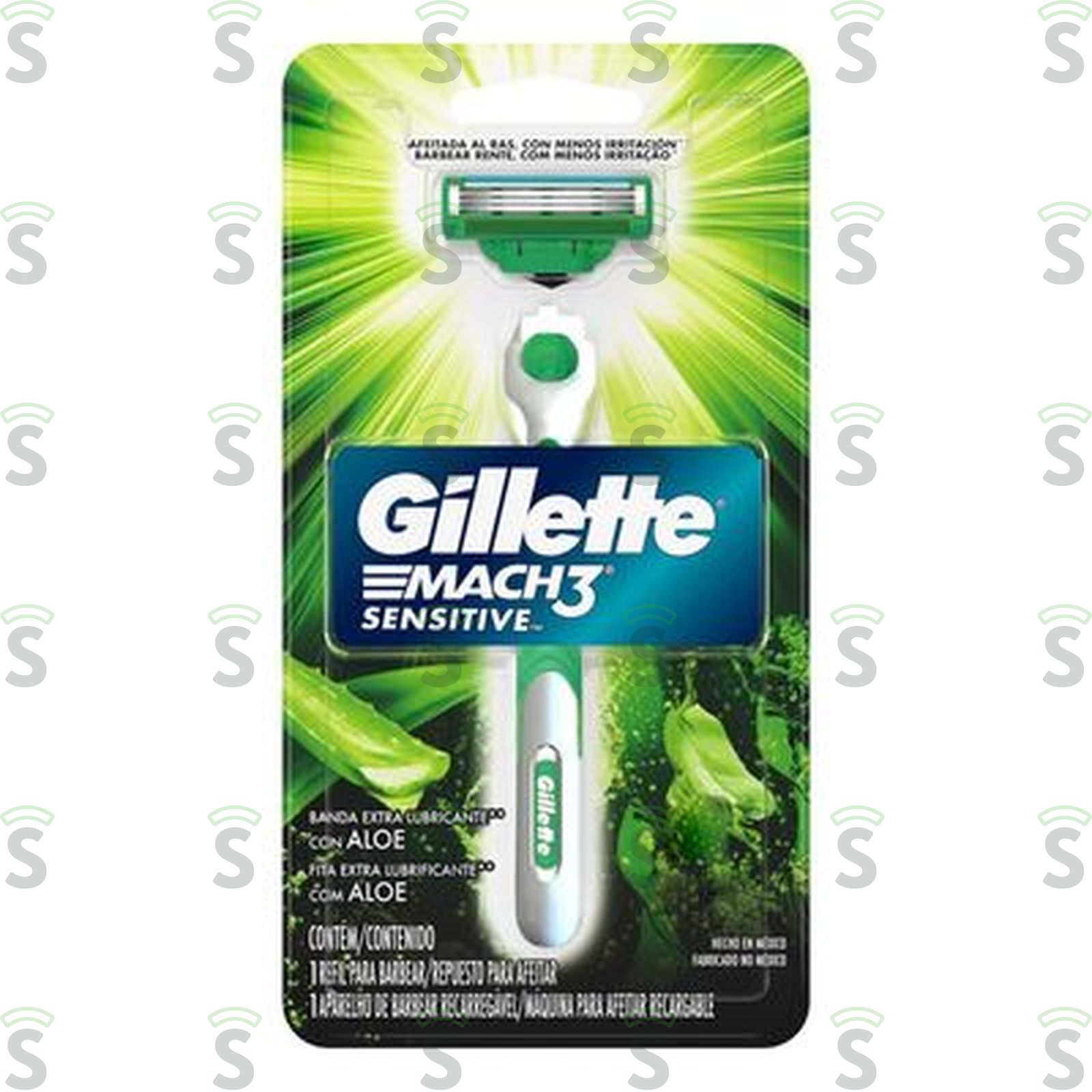 Gillette-mach 3 aparelho sensitive