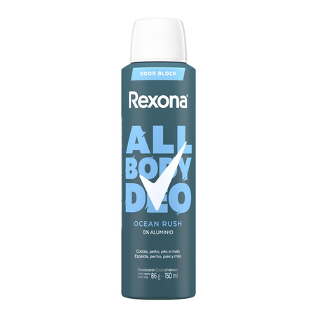 Desodorante Aerossol Rexona 150ml - All Body - Masculino - Oceano