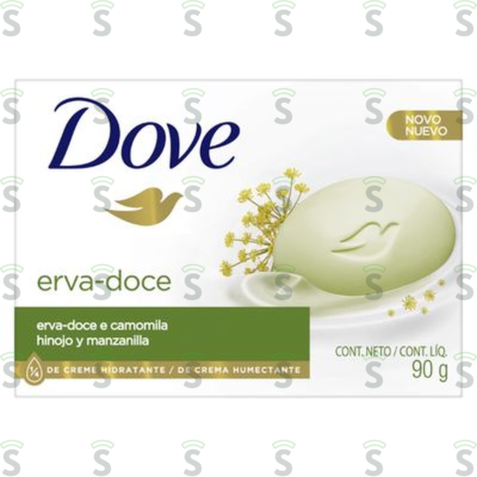 Sabonete Barra Dove  Erva-doce Caixa 90gr