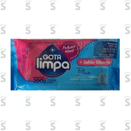  Sabão Em Barra Gota Limpa Blue 200g