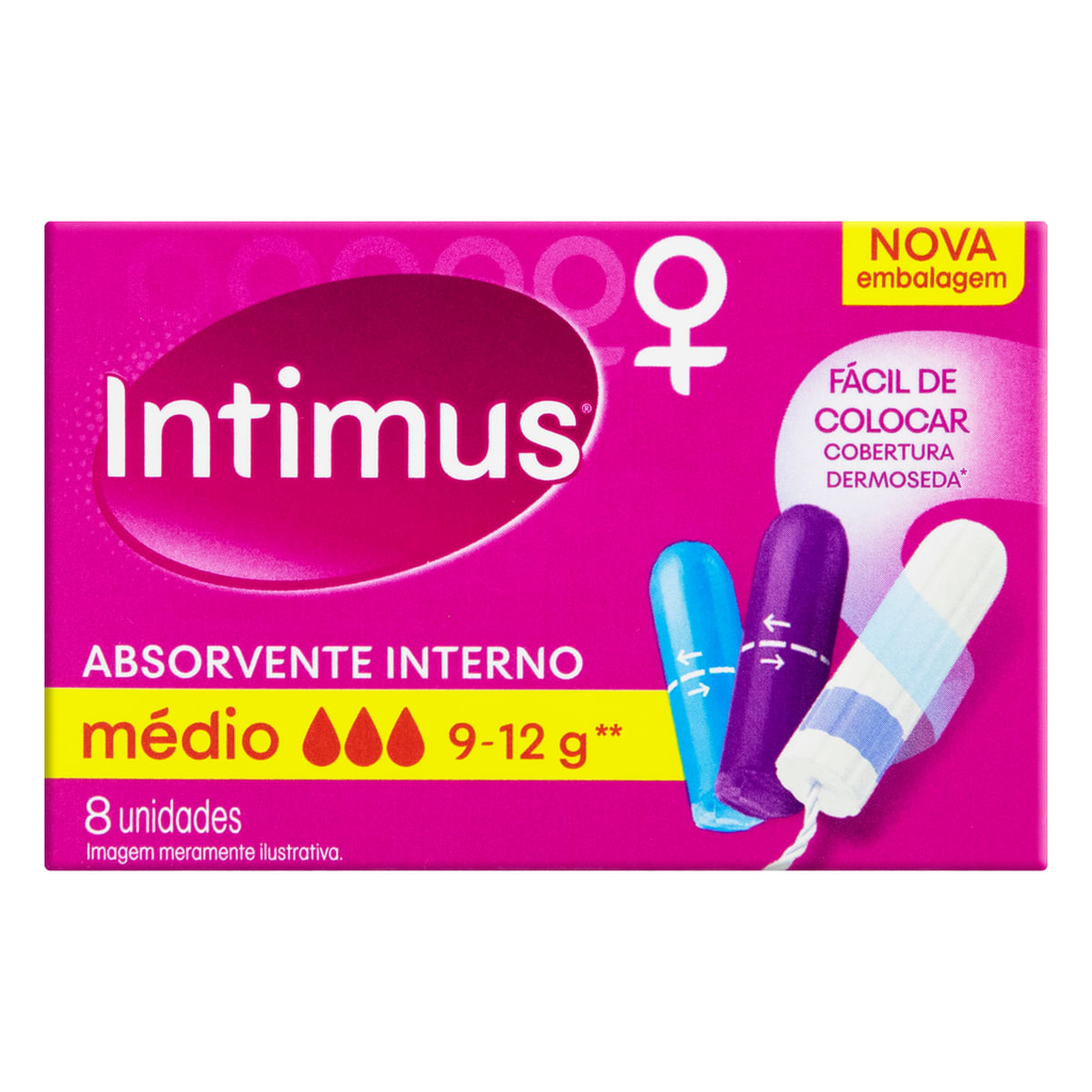 Absorvente Interno Intimus Médio Com 8 Unidades Galeria-0