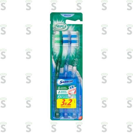  Escova Dental Sorriso Tripla 1 3 Oferta 3un