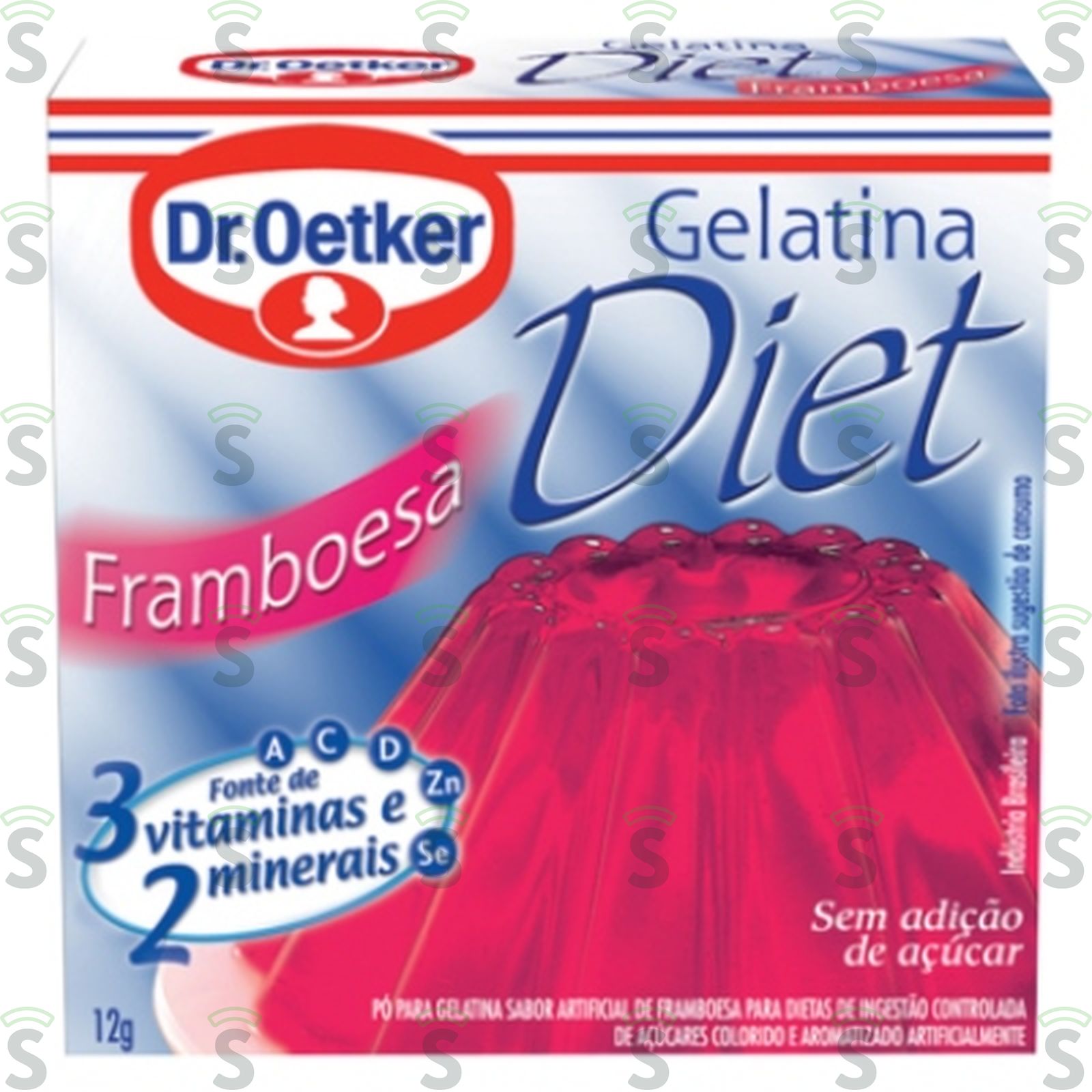 Gelatina oetker diet framboesa 12g