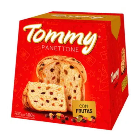 Panetone Tommy com Frutas Caixa 400G