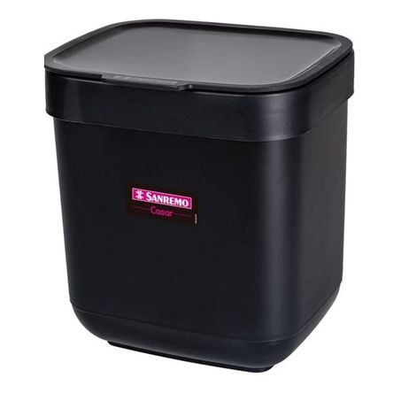 LIXEIRA P/PIA SANREMO PRETO 3L REF.SR1324/20