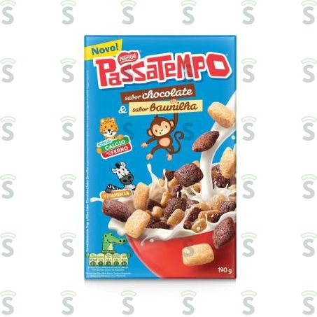 Cereal Matinal Nestlé Passatempo Cereal Chocolate e Baunilha Caixa 190gr