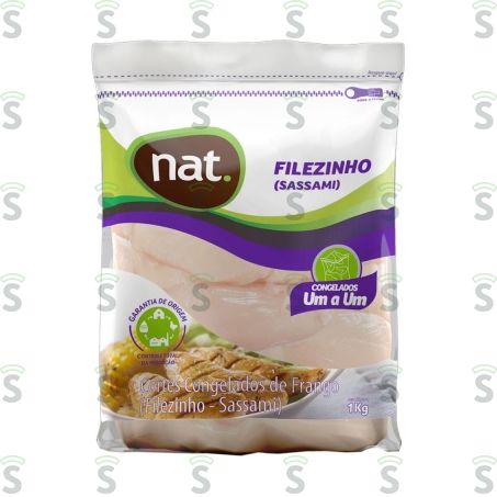  Filézinho Sassami de Frango Nat Congelado Iqf Embalagem 1kg