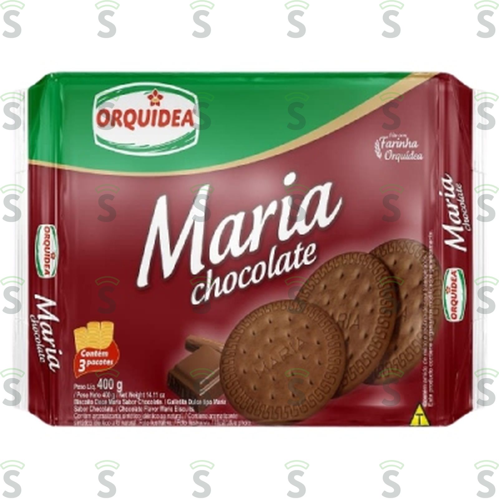 Biscoito Doce Orquídea Maria Chocolate 400G