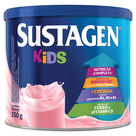 Sustagen Kids 350g - Morango - Lata