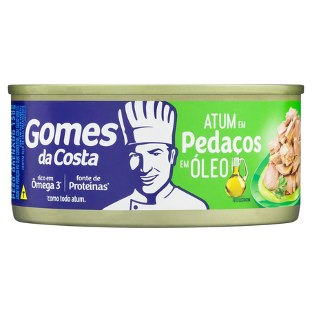 Atum em Pedaços Gomes da Costa 170g - Óleo - Lata