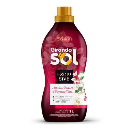 Amaciante Girando Sol Concentrado Jasmim e Pimenta Rosa 1l 
 