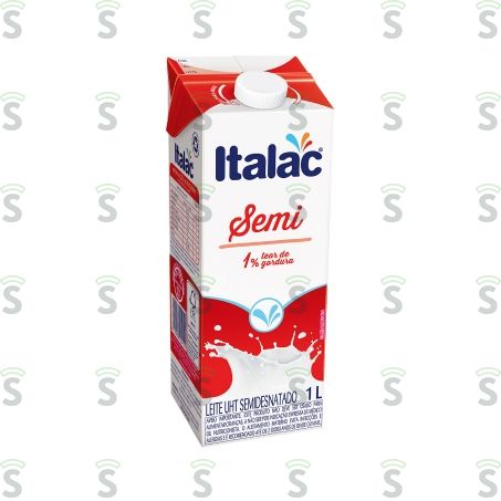  Leite Uht Semidesnatado Italac Caixa Com Tampa 1lt
