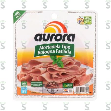  Mortadela Bologna Aurora Fatiada Embalagem 200g