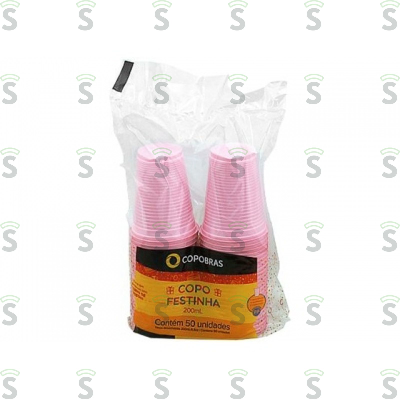 Copobras-copo festinha 200ml c/50 rosa