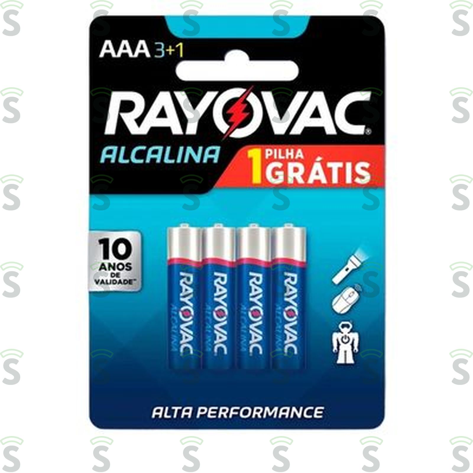 Rayovac-pilha alcalina aaa c/3 + 1 gts