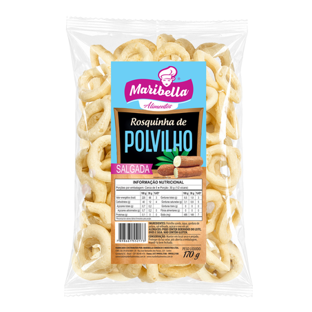 Rosva de Polvilho Salgada Maribella 170g