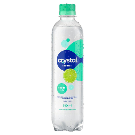 Água Sparkling Crystal 510ml - Limão - Pet