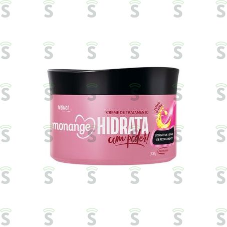  Creme de Tratamento Condicionador Monange Hidrata Com Poder! Pote 300gr