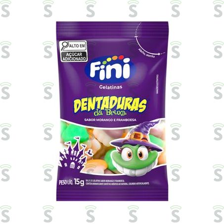  Bala Fini Dentadura da Bruxa 15g