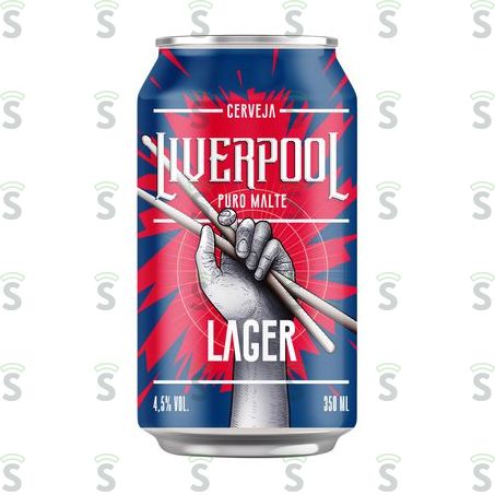  Cerveja Lager Malta Liverpool Kilsen Lata 350ml
