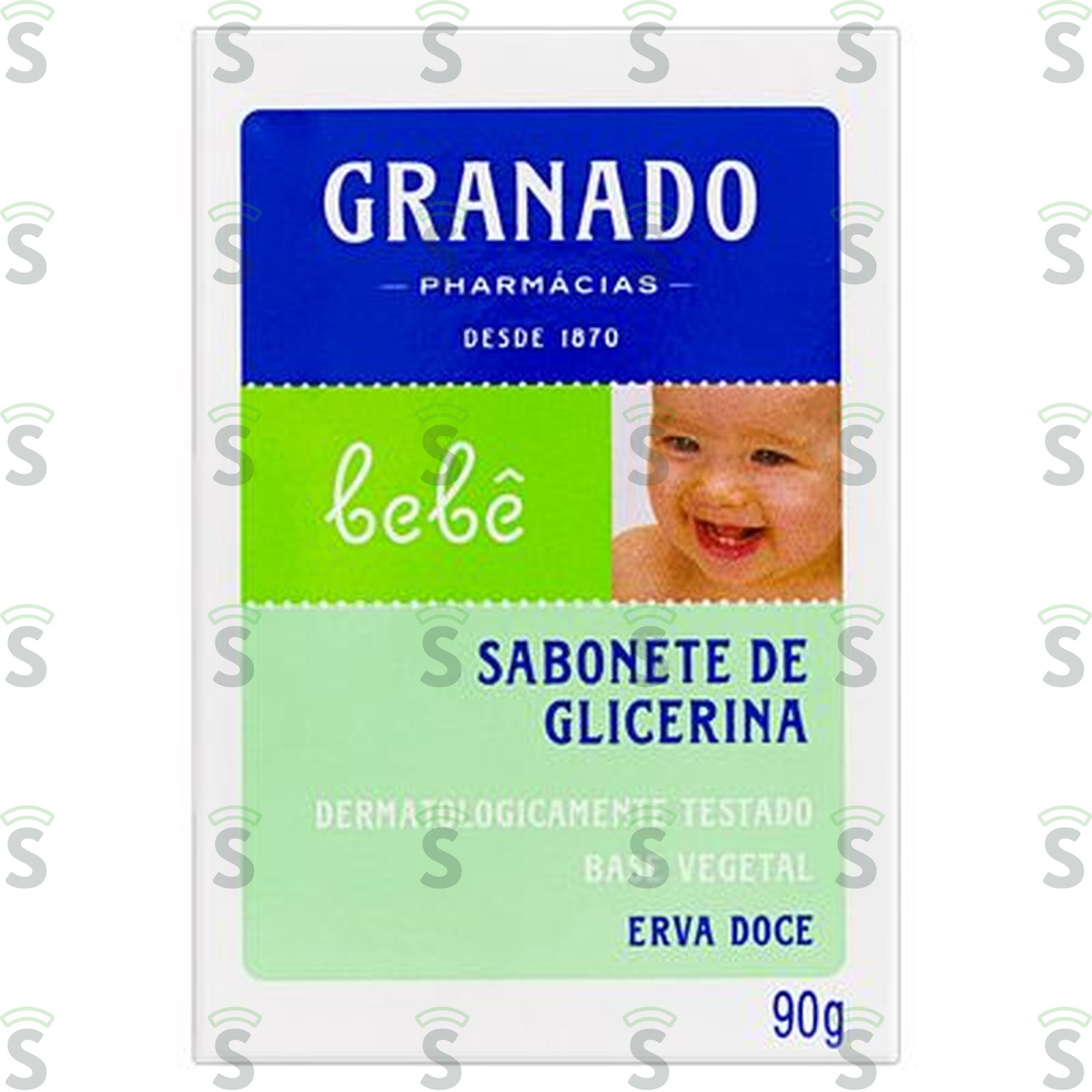 Sabonete em Barra de Glicerina Granado Erva-Doce Caixa 90gr