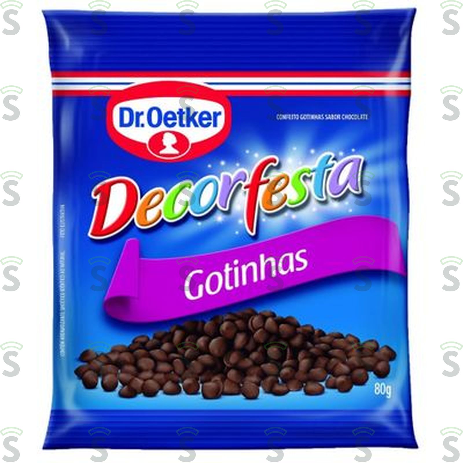 Confeitos Dr Oetker Gotas de Chocolate Pacote 80G