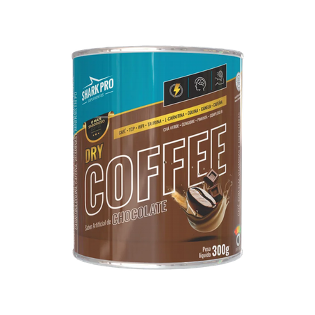 Suplemento Alimentar Shark Pro Dry Coffee Sabor Chocolate 300g