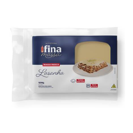 Massa Fresca P/Lasanha Fina Massa 900g