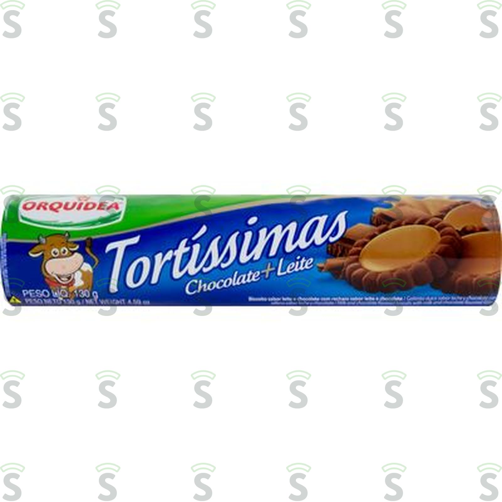 Biscoito Orquídea Tortíssimas Chocolate E Leite 130G